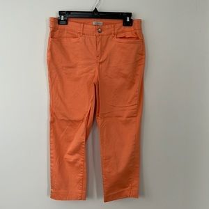Madison Orange Capri Pants